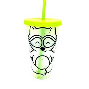 ❕3/$15❕Color Changing 24oz Find Peace with Straw and Lid Reusable Tumbler